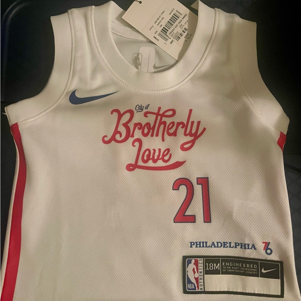 Nike Sixers ‘City of Brotherly Love’ Toddler Jersey 18M